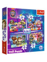 VV-34621,Puzzle Trefl 4in1 Patrula Catelusilor Mighty Movie Eroii