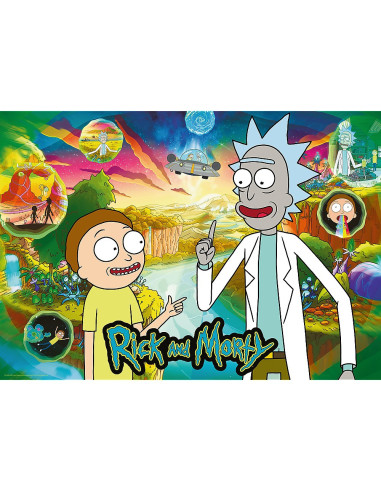 VV-10838,Puzzle Trefl 1000 Premium Plus Rick Si Morty
