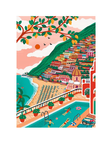 VV-10895,Puzzle Trefl 1000 Premium Plus Positano Italia