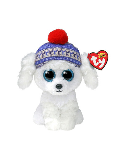 TY37299,Plus Ty 15cm Boos Sleighbell Catel Alb