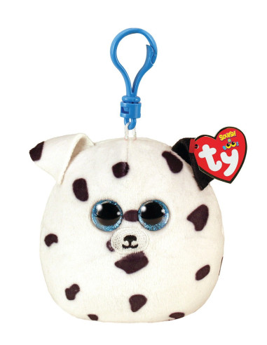 TY39567,Plus Breloc Ty 8.5cm Squishy Beanies Fetch Catel Dalmatian