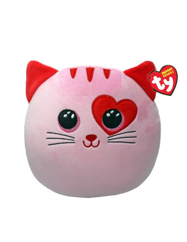 TY39271,Plus Ty Squish Beanies Pisicuta Flirt Roz 22cm
