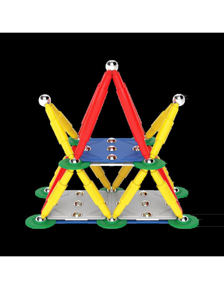 Set de constructie magnetic Supermag Classic, 72 piese