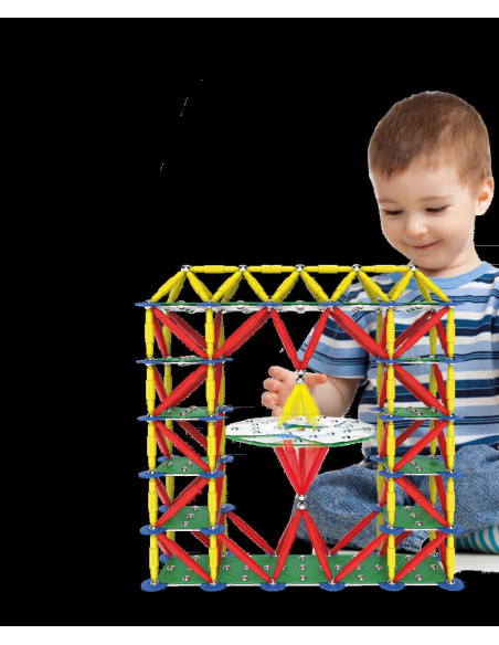 Set de constructie magnetic Supermag Classic, 72 piese