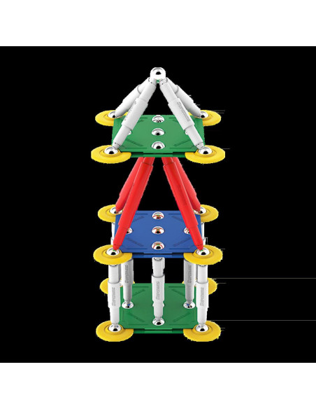 Set de constructie magnetic Supermag Classic, 72 piese