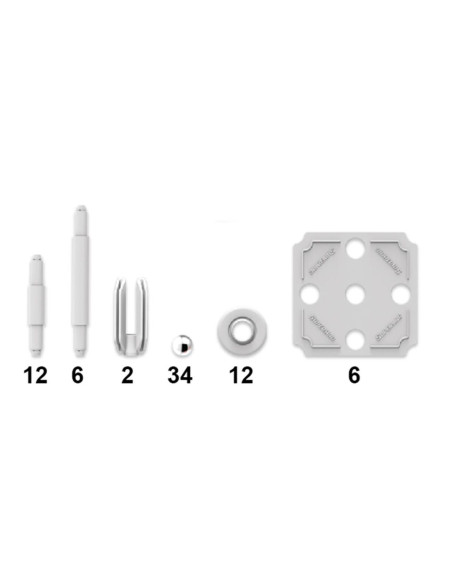 Set de constructie magnetic Supermag Classic, 72 piese