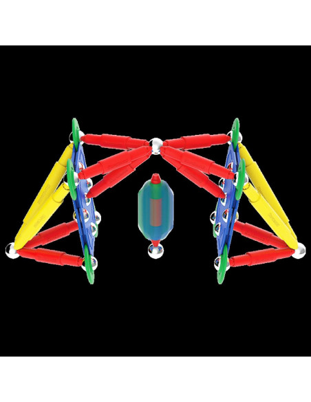 Set de constructie magnetic Supermag Classic, 72 piese