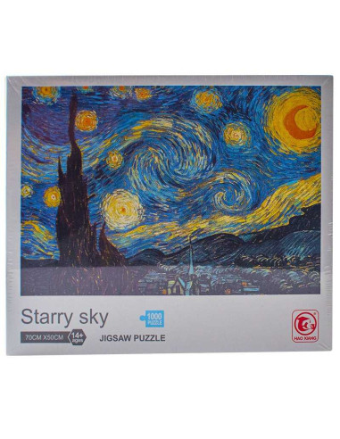 ROB-88317,Puzzle carton, Noapte instelata, 1000 piese