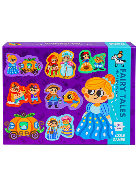ROB-ZSB-1302,Puzzle din lemn - Basme