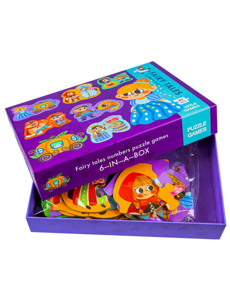 ROB-ZSB-1302,Puzzle din lemn - Basme