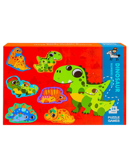 ROB-ZSB-1303,Puzzle din lemn - Dinozauri