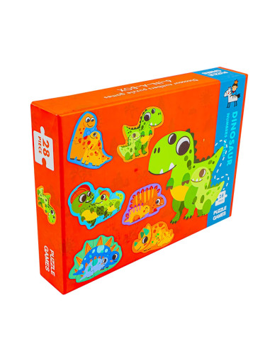 ROB-ZSB-1303,Puzzle din lemn - Dinozauri