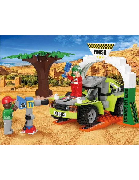 ROB-KB0413,Blocki Off-Road Collection, Podiumul de premiere - raliu, 126 piese