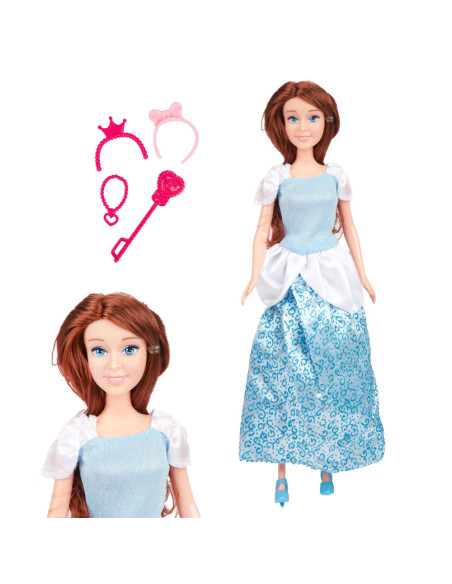 ROB-39958Z,Papusa printesa, cu accesorii - Toi-Toys
