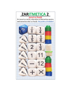 ROB-40253,Joc educativ cu zaruri, Zaritmetica 2, fractii