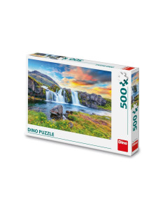 ROB-502765,Puzzle Cascada Islanda, 500 piese - DINO TOYS