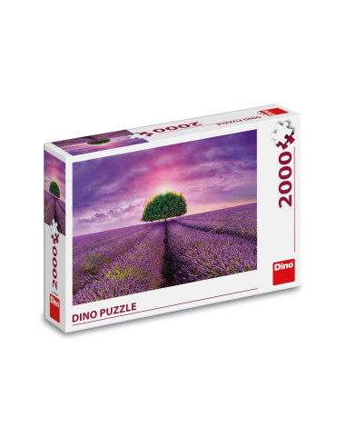 ROB-561298,Puzzle Camp cu lavanda, 2000 piese - DINO TOYS