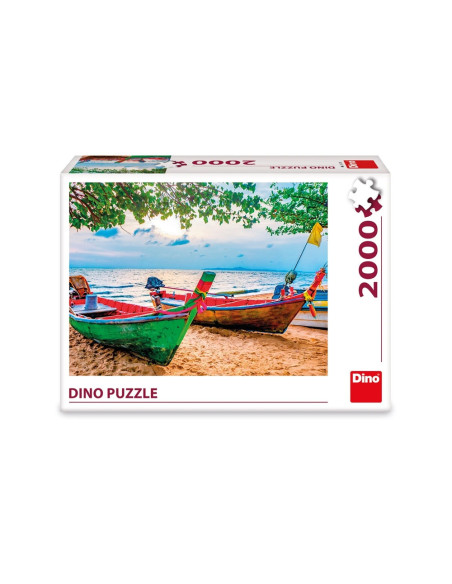 ROB-561311,Puzzle Barcile pescarilor, 2000 piese - DINO TOYS