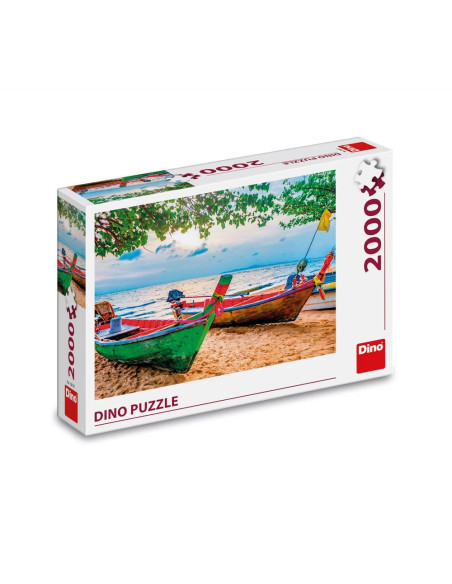 ROB-561311,Puzzle Barcile pescarilor, 2000 piese - DINO TOYS