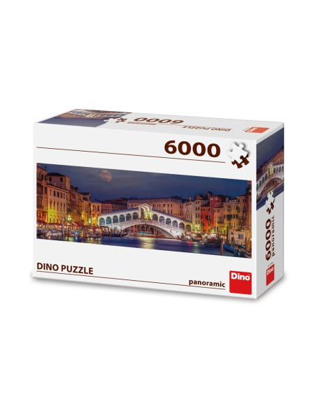ROB-565166,Puzzle Podul Rialto, 6000 piese - DINO TOYS