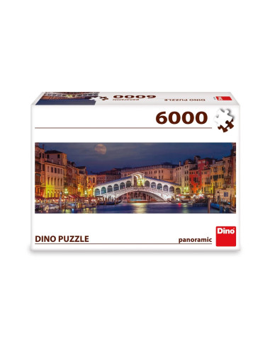 ROB-565166,Puzzle Podul Rialto, 6000 piese - DINO TOYS