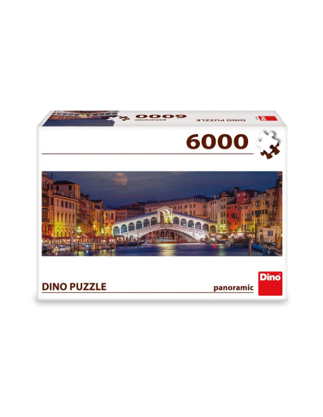 ROB-565166,Puzzle Podul Rialto, 6000 piese - DINO TOYS