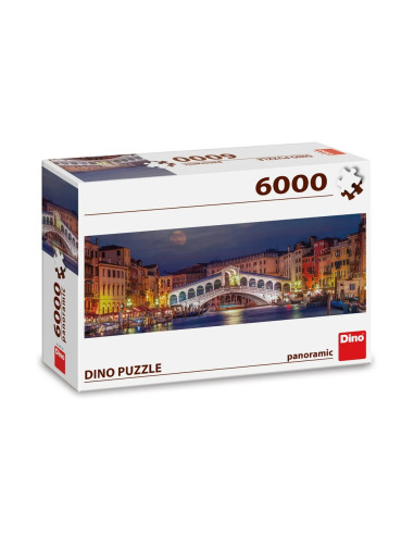 ROB-565166,Puzzle Podul Rialto, 6000 piese - DINO TOYS