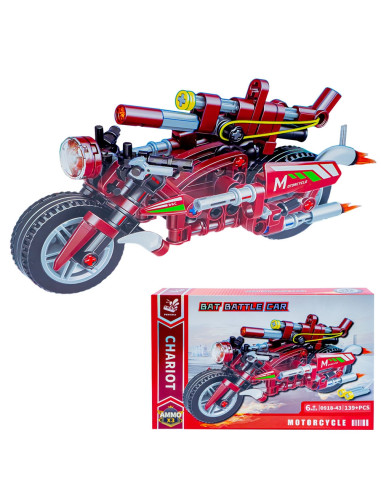 ROB-0918-43,Cuburi constructii, Motocicleta