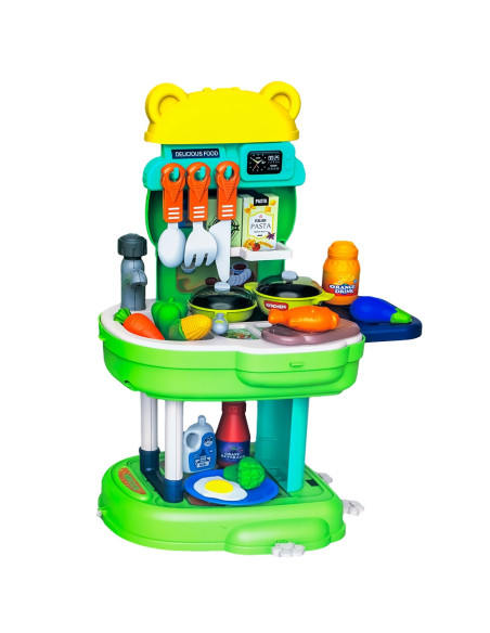 ROB-689-38,Play set bucatarie, in ghiozdanel, 34 piese