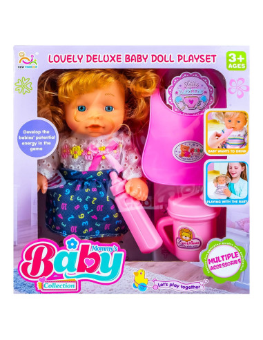 ROB-NEW324C,Bebelus cu accesorii