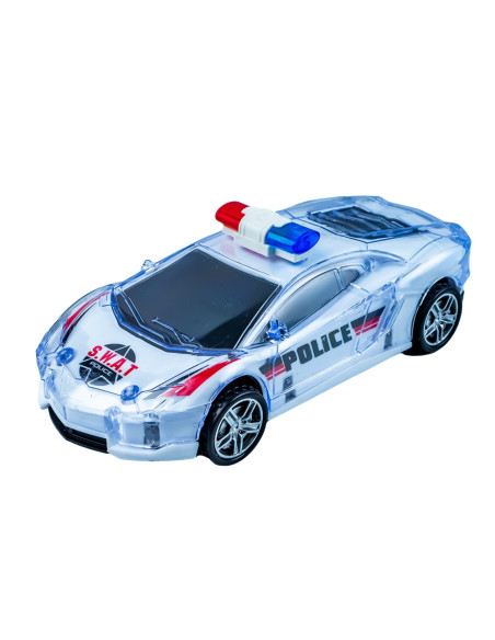 ROB-3303-1,Masinute Politie, cu baterii, 16.6x7.2x5.8 cm, 8 buc/set