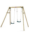 PLUM27509,Leagan din lemn pentru 2 copii Double Swing Set Plum