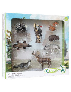 COL84168WB,Set de 8 figurine pictate manual Woodlands