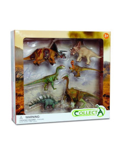 COL89574WB,Set de 6 figurine pictate manual Dinozauri 1 89574