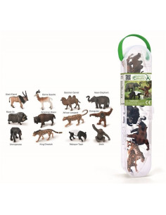 COLA1212Box,Cutie cu 12 minifigurine pictate manual Animale Salbatice 2 A1212