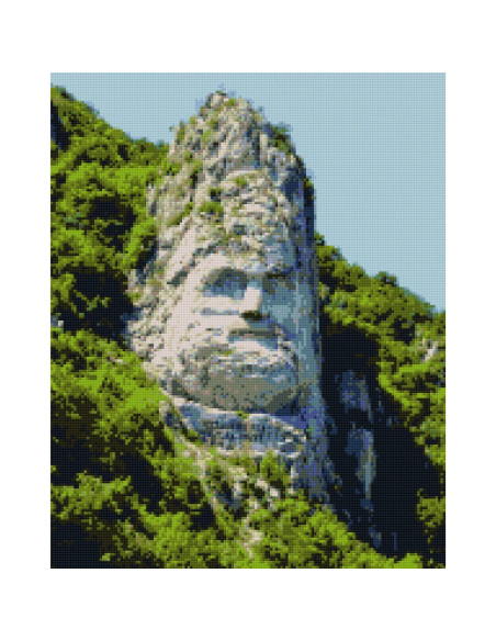 Goblen cu Diamante patrate, 40x50 cm, Statuia lui Decebal, GBN-508