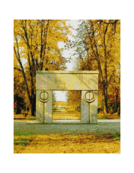 GBN501_4050,Goblen cu Diamante patrate, 40x50 cm, Poarta Sarutului, GBN-501
