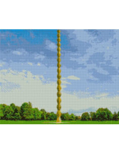 GBN474_4050,Goblen cu Diamante patrate, 40x50 cm, Coloana Infitinului, GBN-474 2