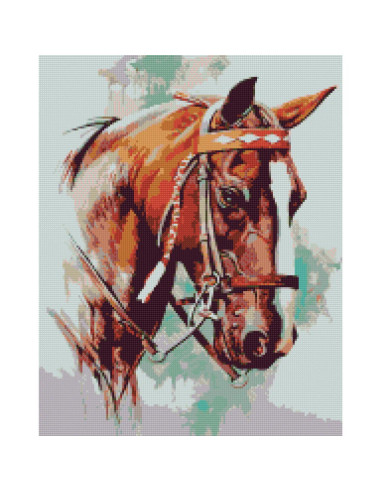 GBN320_4050,Goblen cu Diamante patrate, 40x50 cm, Privide Nobila, GBN-320