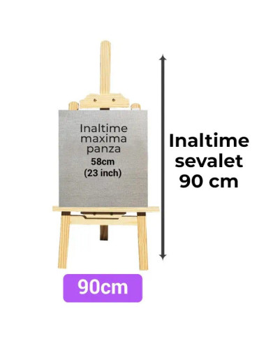 Sevalet pictura, material lemn de...