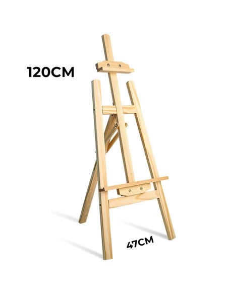Sevalet pictura, material lemn de pin, inaltime reglabila maxim 120 cm inaltime