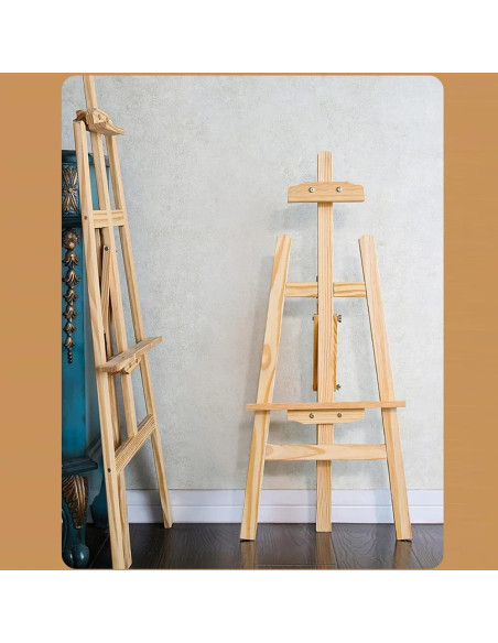 Sevalet pictura, material lemn de pin, inaltime reglabila maxim 120 cm inaltime