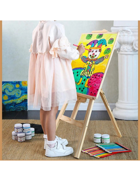 Sevalet pictura, material lemn de pin, inaltime reglabila maxim 120 cm inaltime