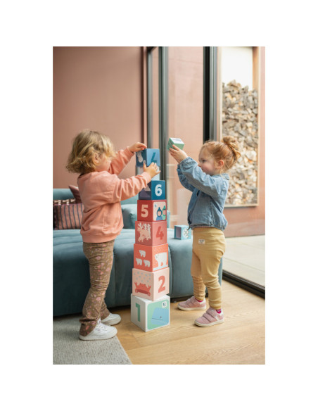 GA491,Turn din cuburi de stivuit, BS Toys