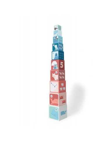 GA491,Turn din cuburi de stivuit, BS Toys