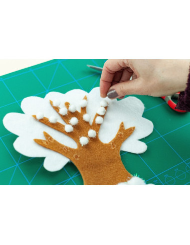 AD087,Acceorii craft DACO - AD087 pom pom blanco AD087,Acceorii craft DACO - AD087 pom pom blanco