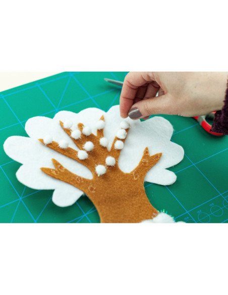 AD087,Acceorii craft DACO - AD087 pom pom blanco AD087,Acceorii craft DACO - AD087 pom pom blanco