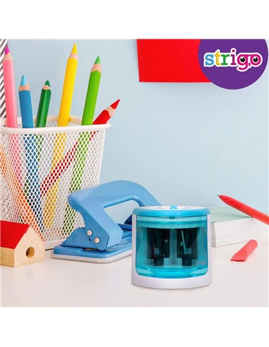 Ascutitoare electrica Strigo SSC099, doua dimensiuni, Albastru