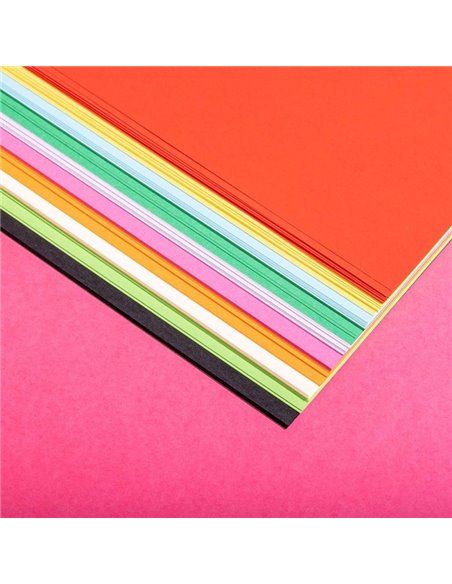 Carton Color DACO CN120, A4, 100 coli, 10 culori, 120 g/mp