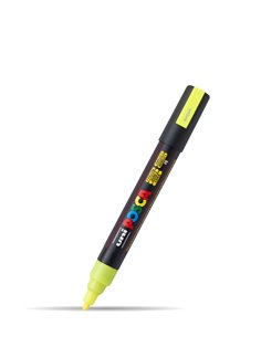 Marker UNI Posca PC-5M, 1.8 - 2.5 mm, Galben fluorescent